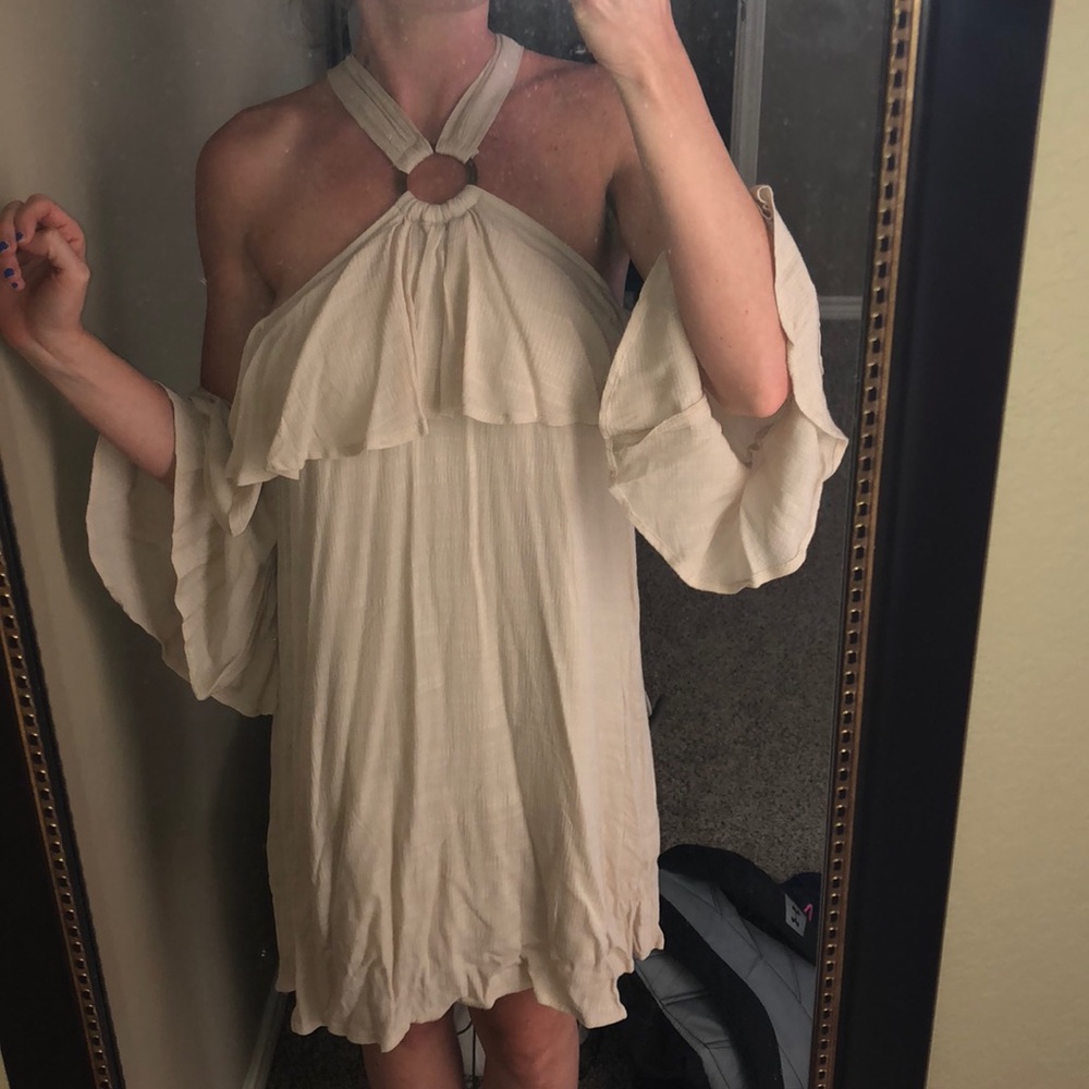 Nana Macs size small cream dress
